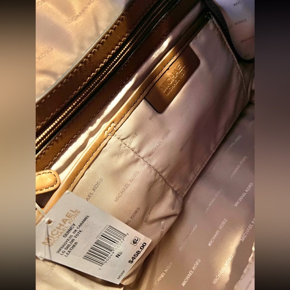 MICHAEL KORS MOCHA SUEDE & LEATHER SHOULDER BAG W/ WALLET/ MRSP $458.00 - Picture 7 of 15